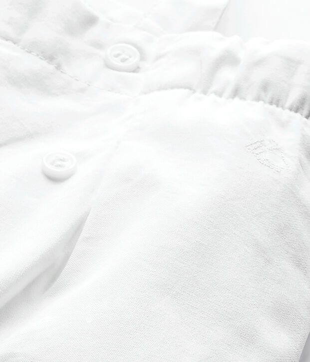 Girl's overalls white