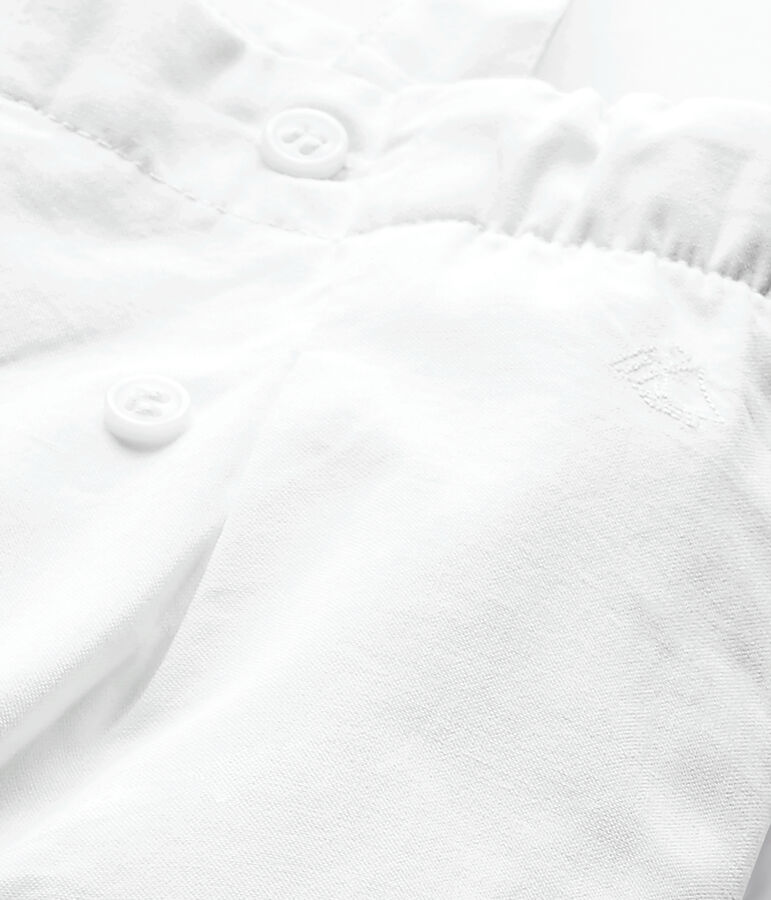 Girl's overalls white