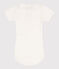 Babies' Short-Sleeved Cotton Bodysuit With Ruffle Collar white