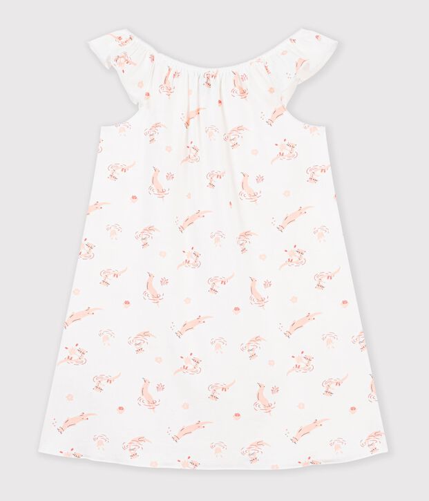 Chemise de nuit &agrave; manches courtes white/orange/multicolor