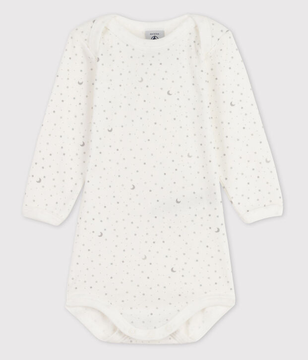Baby Girls' Long-Sleeved Bodysuit white/multicolor