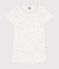 Children's short floral-print openwork cotton pyjamas MARSHMALLOW white/MULTICO white