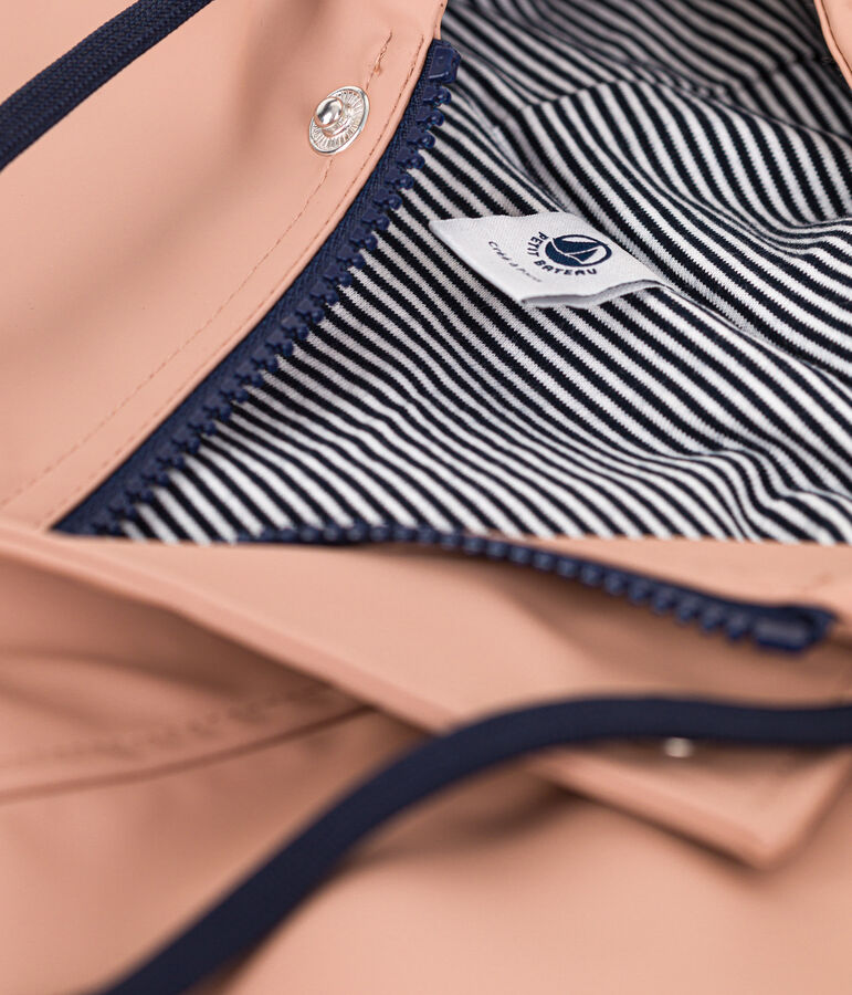 Iconic Recycled Fabric and Organic Cotton Raincoat beige