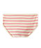 High-waisted pants with 2x2 ribbing COQUILLE beige/PETAL pink