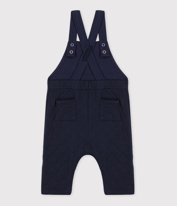Babies' Long Quilted Tube-Knit Dungarees SMOKING
