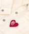Children's plain denim jacket MILK Ecru