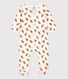 Babies' Owl Patterned Velour Sleepsuit