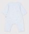 Babies' footless cotton bodyjamas printed with stars blue/multicolor