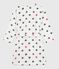 Children's printed fleece dressing gown MARSHMALLOW white/MULTICO white