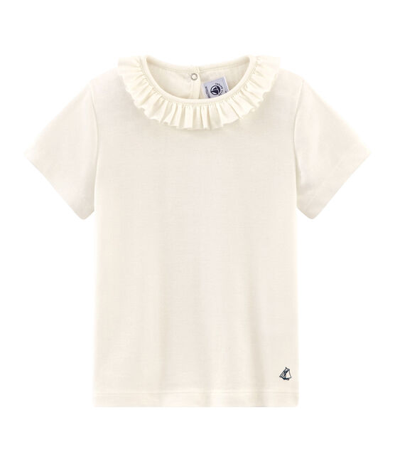 Girls' Short-sleeved T-shirt MARSHMALLOW white