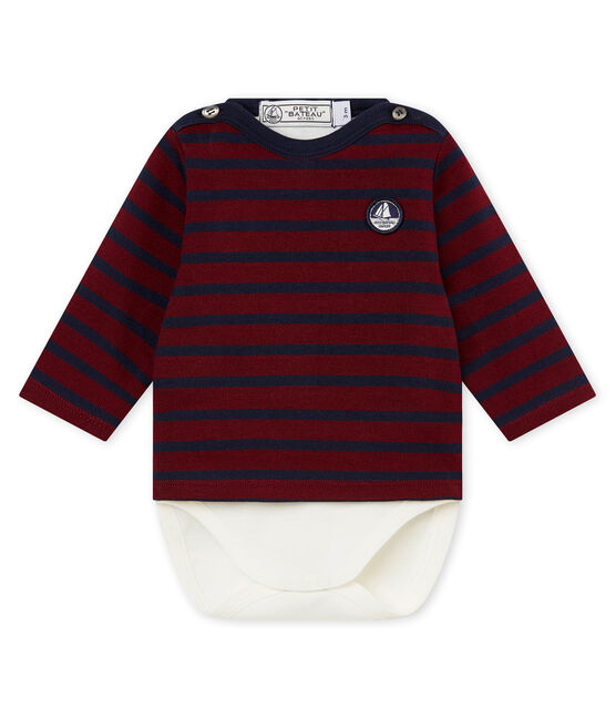Baby boy's iconic sailor body OGRE red/SMOKING blue