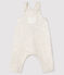 Babies' long tube-knit dungarees MONTELIMAR CHINE beige