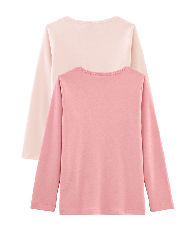 Girls' Long-sleeved T-Shirt - Set of 2 multicolor