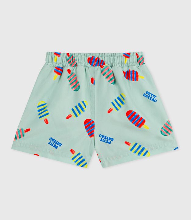 Babies' ice-cream print swim shorts blue/multicolor