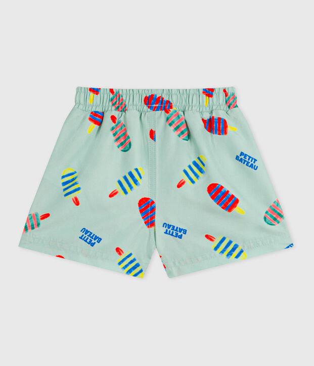 Babies' ice-cream print swim shorts blue/multicolor