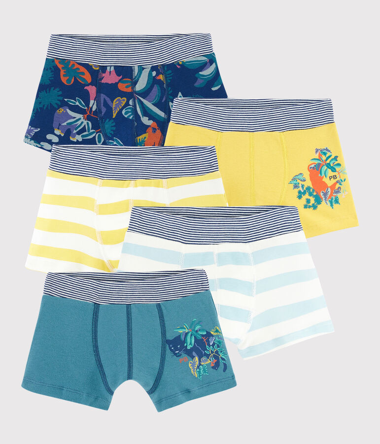 Boys' Jungle Print Boxer Shorts - 5-Piece Set variante 1