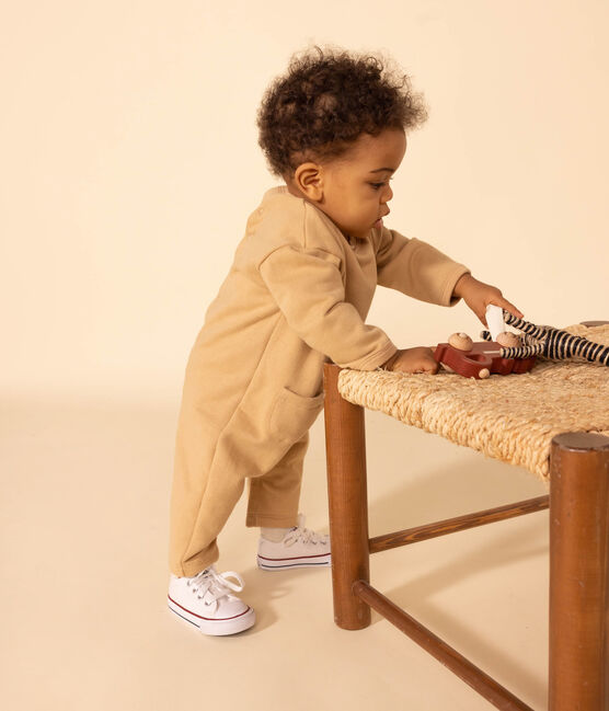 Babies' Fleece Jumpsuit TOURONE beige