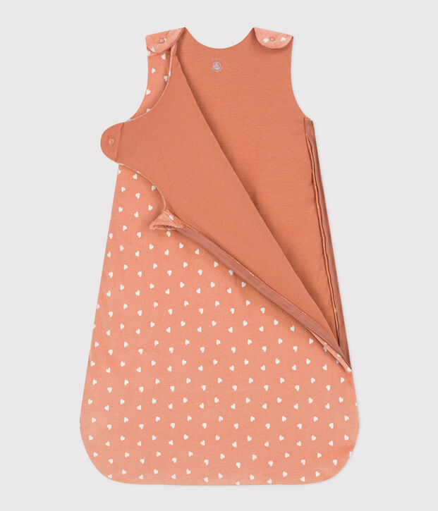 Velour 2 TOG sleeping bag pink/white