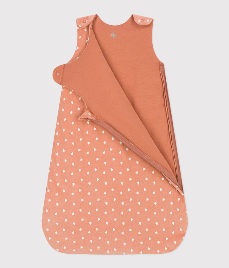 Velour 2 TOG sleeping bag pink/white