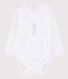 Unisex Babies' Short-Sleeved Wrapover Bodysuit
