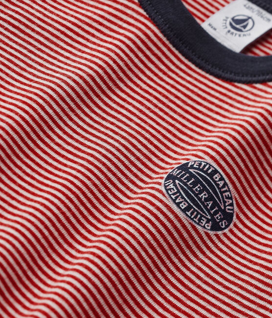 Boy's milleraies pyjamas FROUFROU red/COQUILLE beige