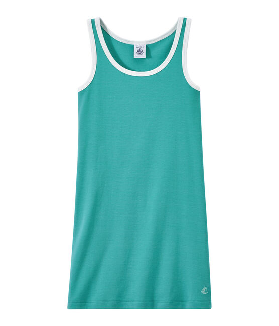 Girls' tank top dress VERDE green