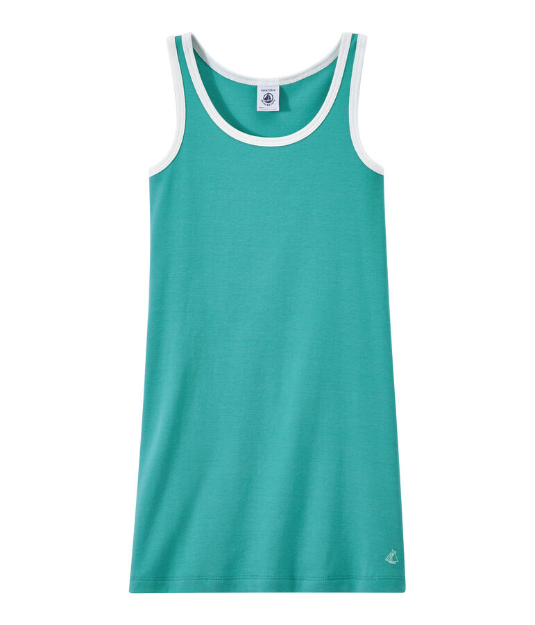 Girls' tank top dress green