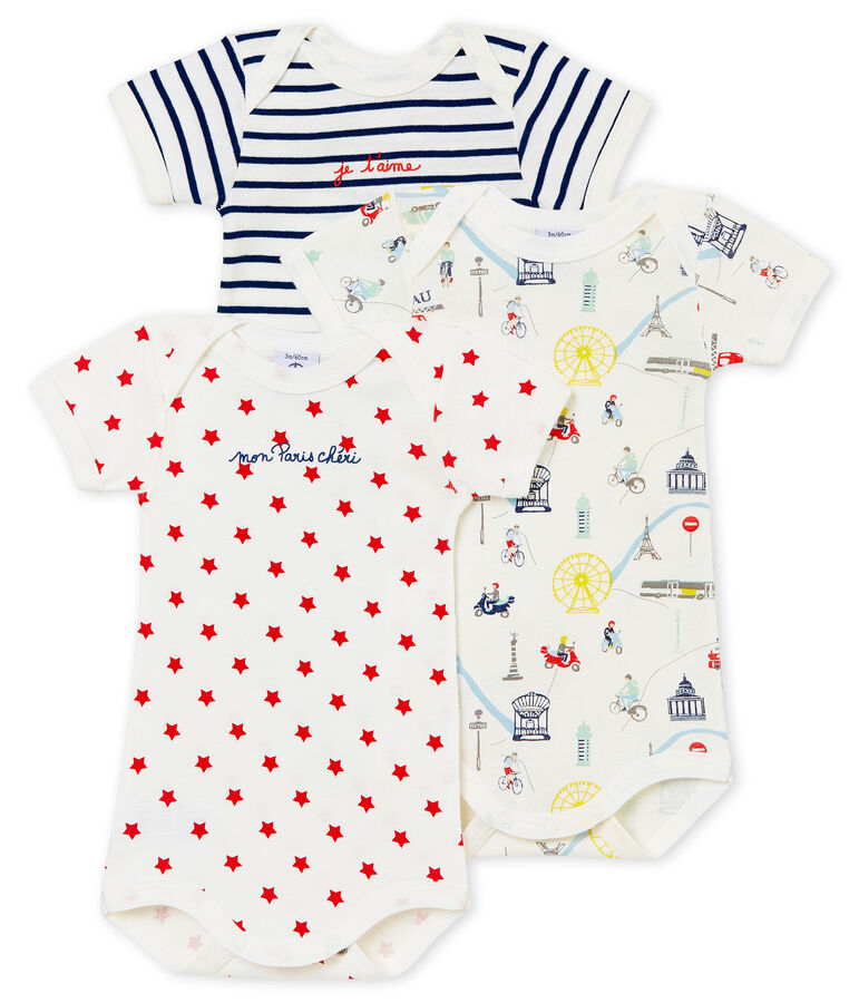 Baby Boys' Short-Sleeved Bodysuit - 3-Piece Set multicolor