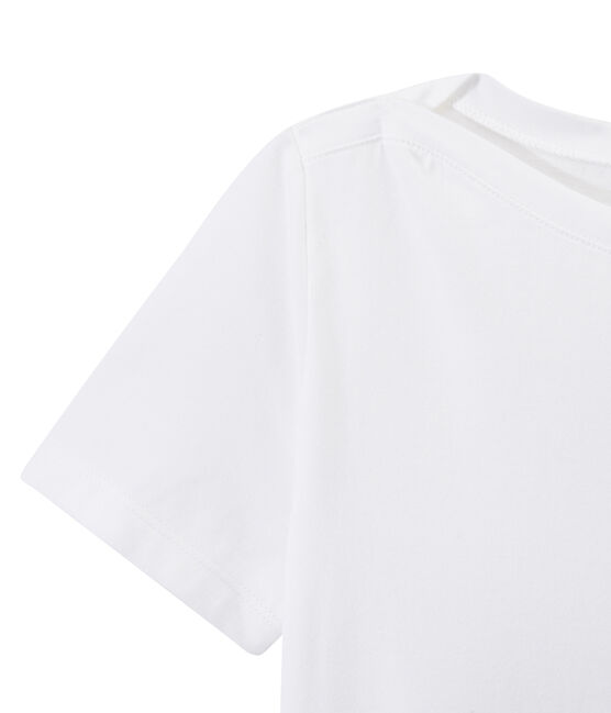 BOAT NECK women's fine jersey tee ECUME white