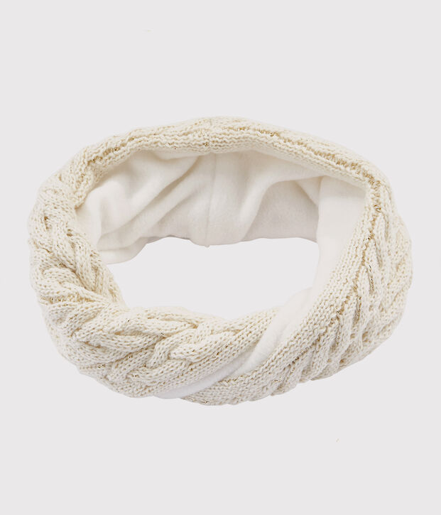 Girls' Snood white/yellow