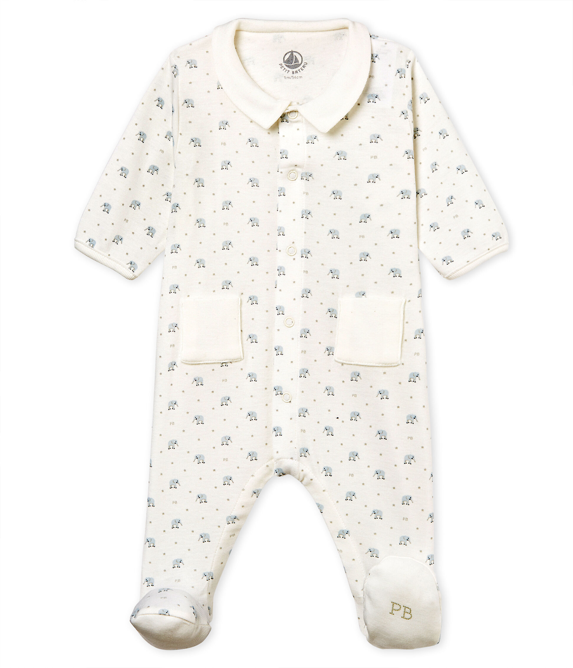 Petit Bateau Baby Boys Sleepsuit