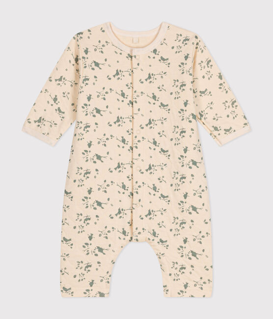 Babies' Quilted Tube Knit Jumpsuit AVALANCHE /HERBIER