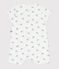 Babies' short animal print cotton jumpsuit MARSHMALLOW white/MULTICO white