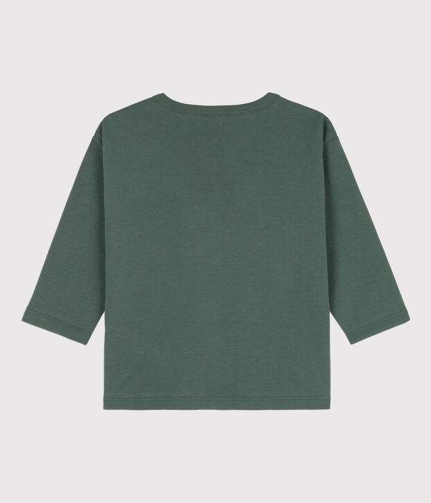 Babies' Long-Sleeved Cotton T-shirt green