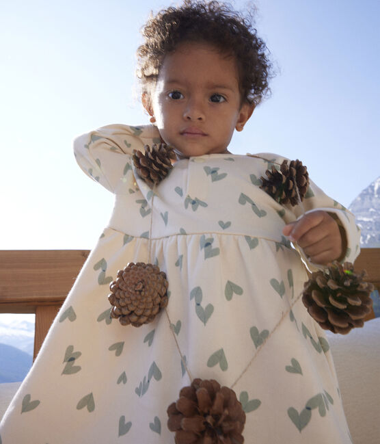 Babies' Long-Sleeved Fleece Dress AVALANCHE /PAUL