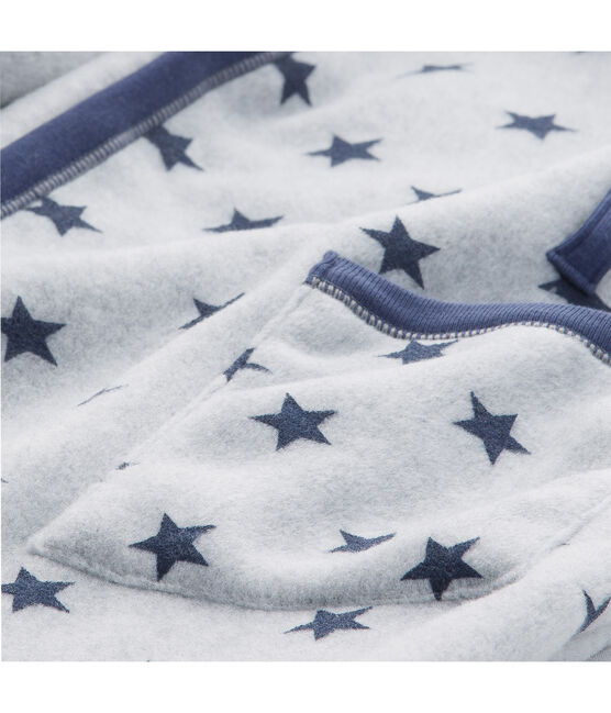 Little boy's housecoat SUBWAY grey/LOGO blue