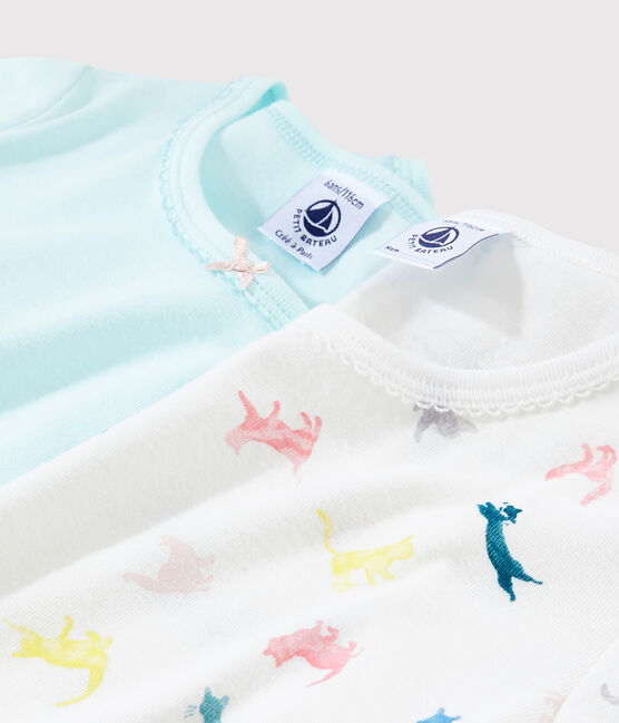 Girls' Colourful Cats Short-Sleeved T-Shirts - 2-Pack variante 1