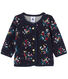 Baby girl's printed double knit cardigan