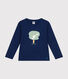 Boys' long-sleeved fine jersey T-shirt