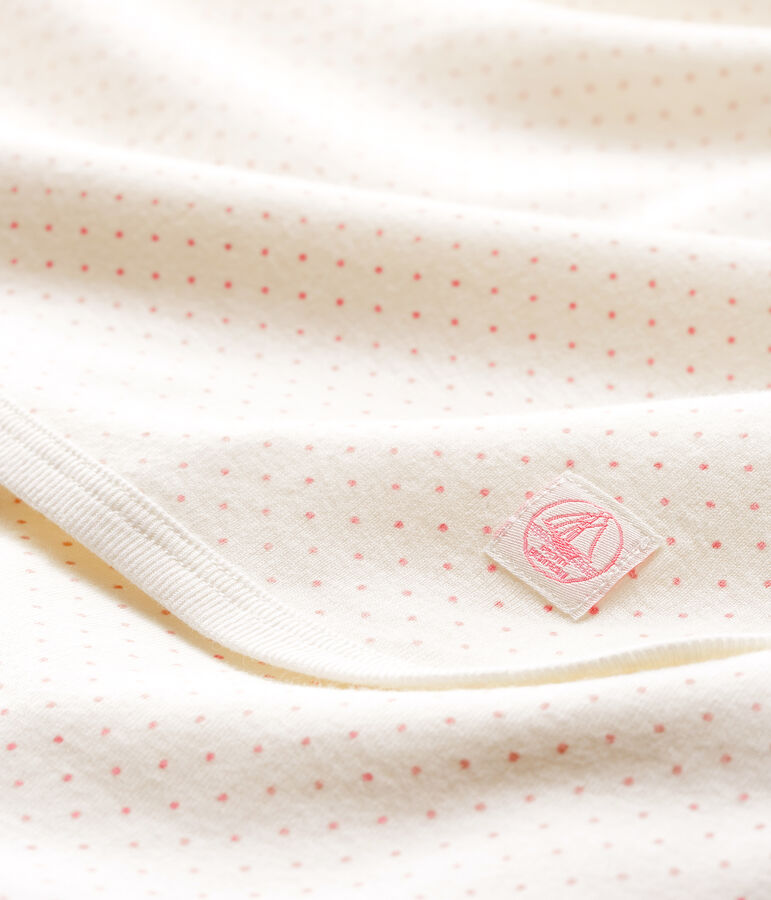 Babies' Ribbed Maternity Blanket white/pink