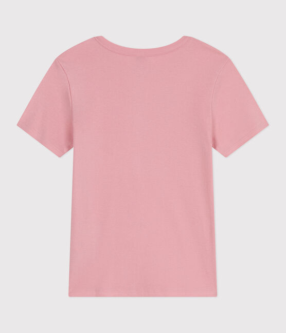 Women's Iconic plain cotton T-shirt CHARME pink