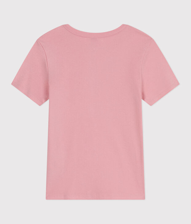 Women's Iconic plain cotton T-shirt pink