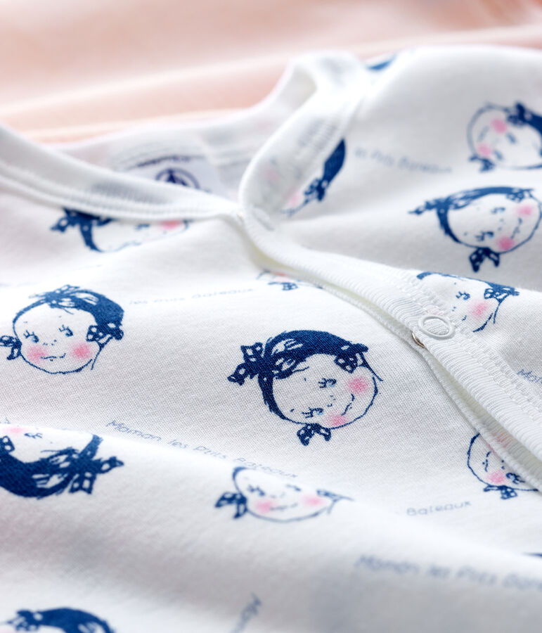 Baby Girls' Ribbed Sleepsuit - 2-Pack multicolor