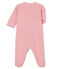Baby girl's sleepsuit CHEEK pink/MARSHMALLOW white