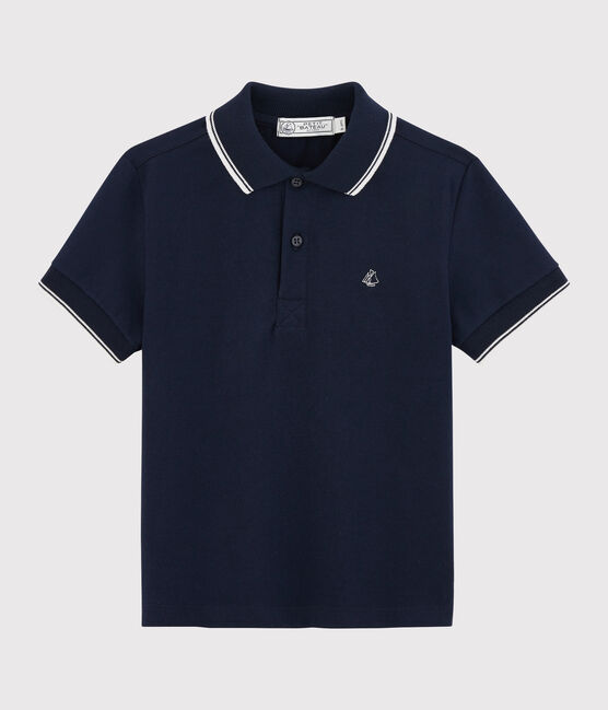 Boys' Short-sleeved Polo Shirt SMOKING blue