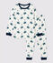 Boys' Knight Print Cotton Pyjamas MARSHMALLOW white/MULTICO white