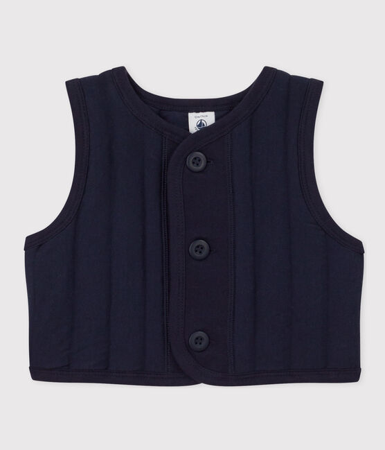 Babies' Unisex Quilted Tube Knit Bodywarmer SMOKING blue