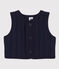 Babies' Unisex Quilted Tube Knit Bodywarmer SMOKING blue