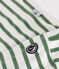 Children's unisex long-sleeved cotton Breton top MARSHMALLOW green/PALMERAIE