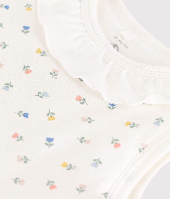 Floral cotton TOG 2-rated sleeping bag MARSHMALLOW white/MULTICO white